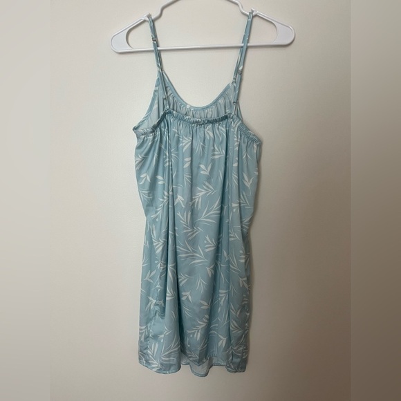 LC Lauren Conrad Satin Ruffle Chemise dress baby blue baby doll - Picture 5 of 12